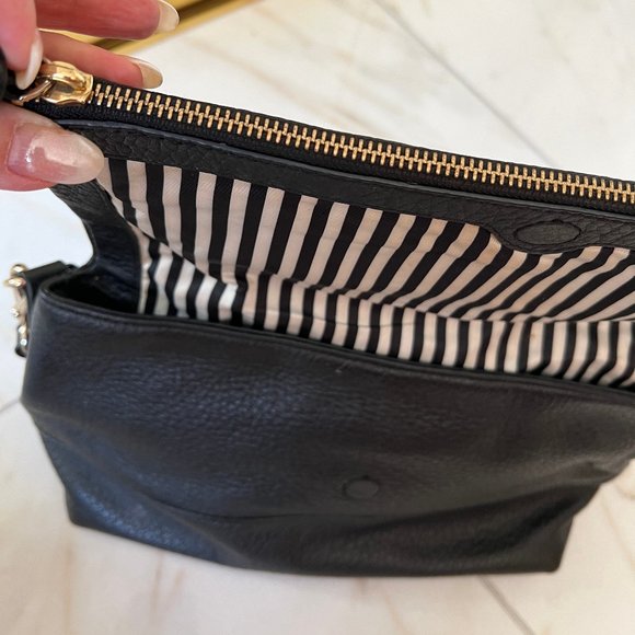Kate Spade Shoulder Bag Black Leather Crossbody Bag Carmen Southport Avenue - Picture 7 of 11